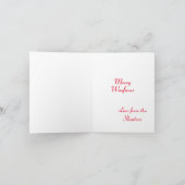 Carte blanche de Noël avec silhouette de chien Sch (Intérieur)