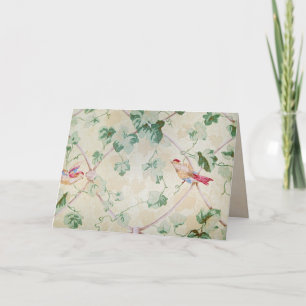 carte blanche de papier peint rétro