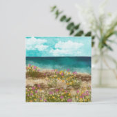 Carte blanche de paysage d'aquarelle (Debout devant)