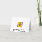 Carte blanche de petit frère Dinosaures (Dos)