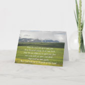 Carte blanche de photo Irish Blessing Green Valley (Devant)