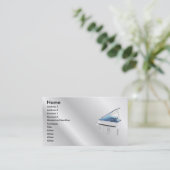 Carte blanche de profil de piano (Debout devant)