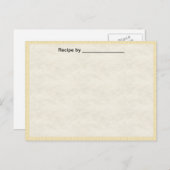 Carte blanche de recette texturée légère n° 1 (Devant / Derrière)