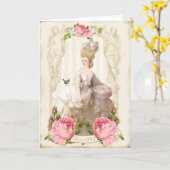 Carte blanche de roses de dress&Pink de Marie (Fleur jaune)