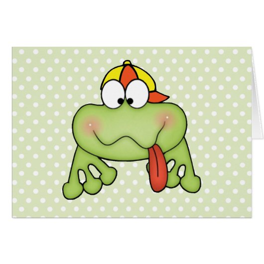 Carte blanche de Toadally Cute Boy (Devant Horizontal)