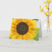 Carte blanche de tournesol (Fleur jaune)