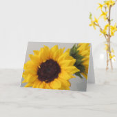 Carte blanche de tournesol (Fleur jaune)
