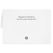 Carte blanche d'oies d'hiver (Dos Horizontal)