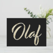 Carte blanche d'Olaf (Debout devant)