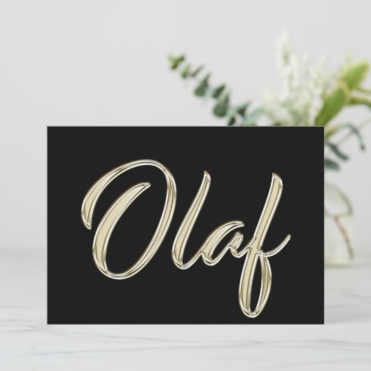 Carte blanche d'Olaf (Debout devant)