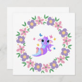 Carte blanche Dragon Fleur (Devant / Derrière)