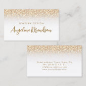 Carte blanche du concepteur de bijoux Golden Rain (Devant / Derrière)