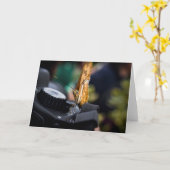 Carte blanche du photographe de papillon (Fleur jaune)