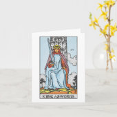 Carte blanche du roi des épées (Fleur jaune)