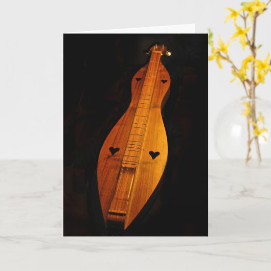 Carte blanche Dulcimer (Fleur jaune)