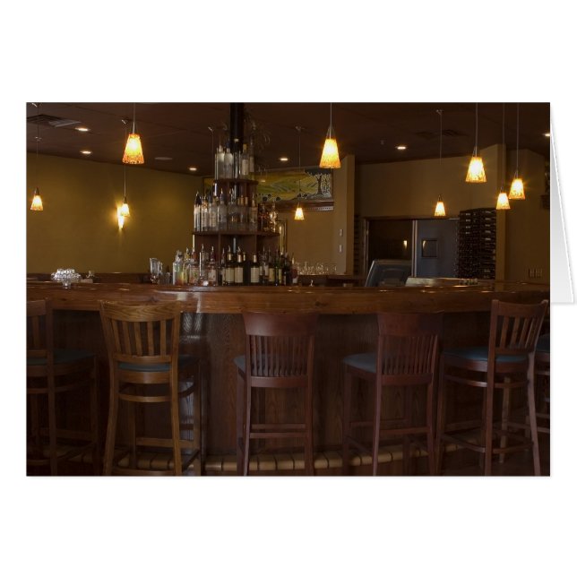 Carte blanche élégante à barres (Devant horizontal)