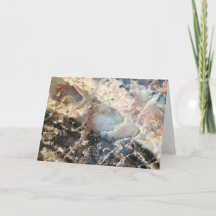 Carte blanche en bois pétrifié