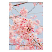 Carte blanche en fleurs printanières (Devant)