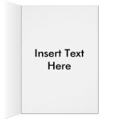 Carte blanche en fleurs printanières (Intérieur (Droit))