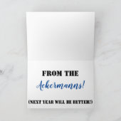 Carte blanche et bleue Hanoukka 2021 (Intérieur)