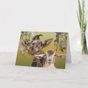 Carte blanche et enveloppe Best Friends 5"x7"