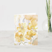 Carte blanche Fleurs jaunes (Devant)