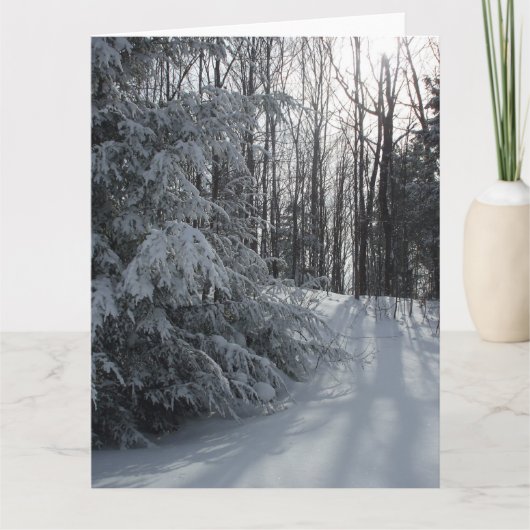 Carte blanche Froid Tôt Hiver Matin (Devant)