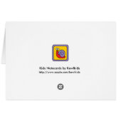 Carte blanche Gerbera Little Sister (Dos Horizontal)
