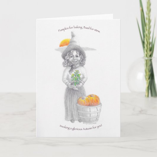 Carte blanche glorieuse automne (Devant)