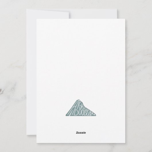 Carte blanche Gnome d'hiver (Dos)