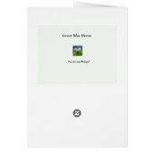 Carte blanche Great Blue Heron (Dos)