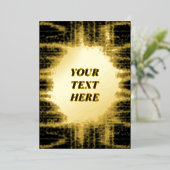 Carte blanche Gritty Golden Grunge Foil (Debout devant)