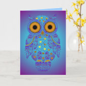 Carte blanche H00t Owl Blues (Fleur jaune)