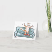 Carte blanche Happy Cat (Devant)