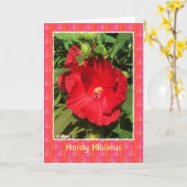 Carte blanche Hardy Hibiscus (Fleur jaune)