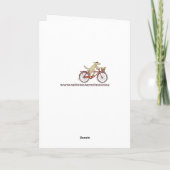 Carte blanche heureuse de Saint-Valentin de chien (Dos)