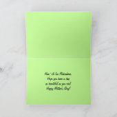 Carte blanche heureuse hawaïenne de ketmie du jour (Intérieur)