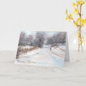 Carte blanche "Isolement hivernal" (Fleur jaune)