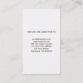 CARTE BLANCHE JE CONÇOIS GRAPHIQUE ÉLÉGANT SIMPLE (Dos)