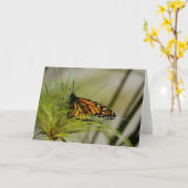 Carte blanche Monarch Butterfly (Fleur jaune)