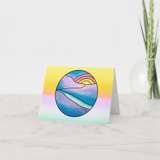 Carte blanche Mountain Sunrise (Devant)