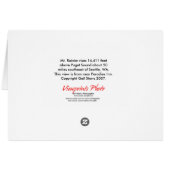 Carte blanche Mt Rainier Paridise (Dos Horizontal)