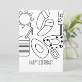 Carte blanche noire d'été (Debout devant)