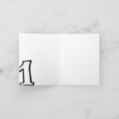 Carte blanche note numéro 1 idiot (Intérieur)