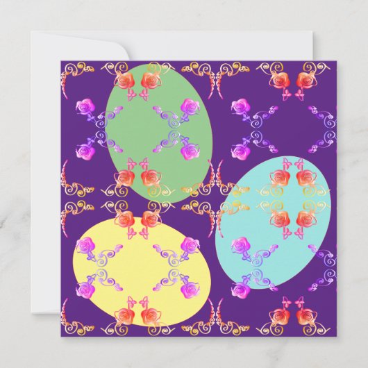 Carte blanche OEufs de Pâques (Devant)