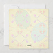 Carte blanche OEufs de Pâques (Dos)