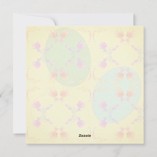 Carte blanche OEufs de Pâques (Dos)