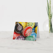 Carte blanche Oeufs de Pâques peints à la main (Devant)