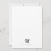 Carte blanche Oiseau et papillon (Dos)