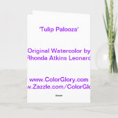 Carte blanche Palooza Tulip (Dos)